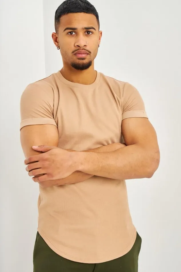 Men TShirt Ctel Beige Fonc Manches Courtes Revers Darkbeige Brentiny Paris TShirts Men TShirt Ctel Beige Fonc Manches Courtes Revers Darkbeige Brentiny Paris TShirts