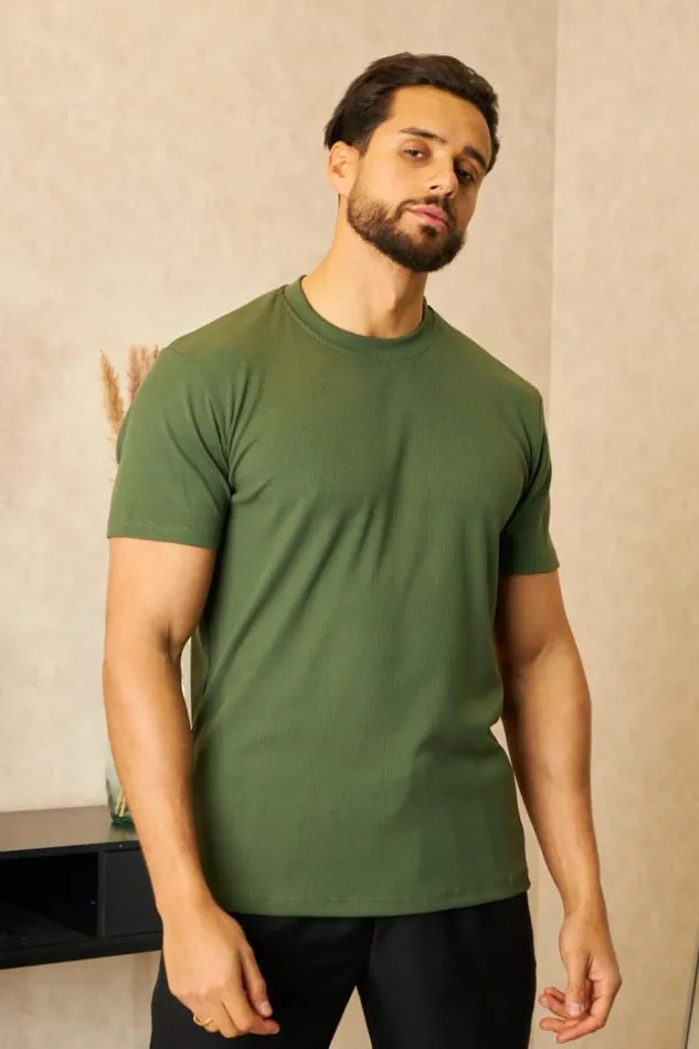 Men TShirt Kaki Ctel Manches Courtes Khaki Brentiny Paris TShirts