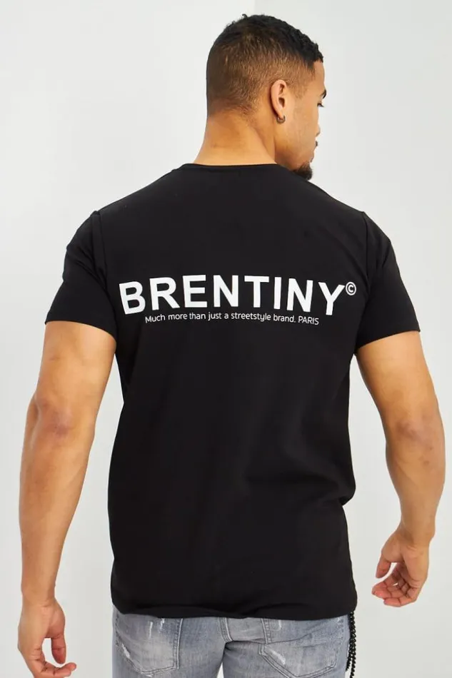 Men TShirt Noir Brentiny Black Brentiny Paris TShirts