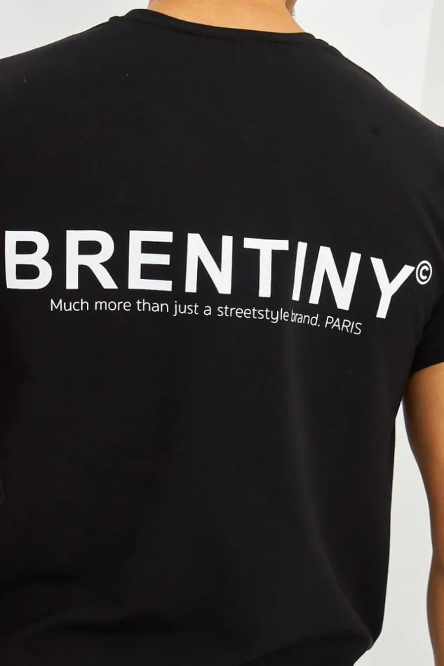 Men TShirt Noir Brentiny Black Brentiny Paris TShirts