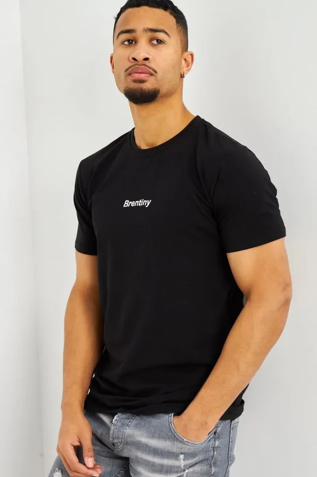 Men TShirt Noir Brentiny Black Brentiny Paris TShirts