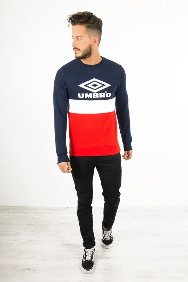 Men Umbro Tricolor Sweatshirt Brentiny Paris Sweatshirts and Pullovers
