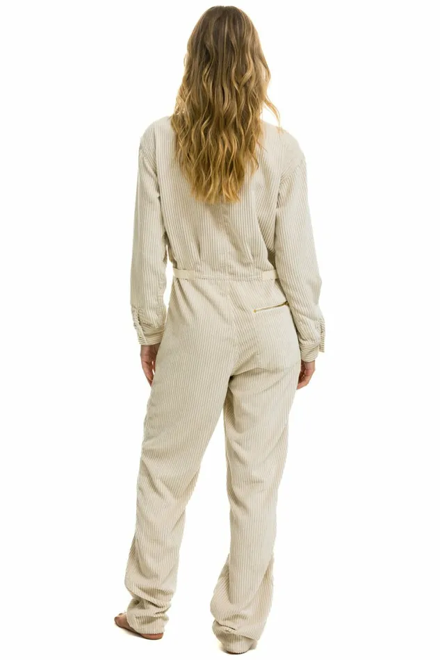 Men UNISEX CORDUROY FLIGHT SUIT 8211 VINTAGE WHITE Aviator Nation Outerwear Men UNISEX CORDUROY FLIGHT SUIT 8211 VINTAGE WHITE Aviator Nation Outerwear