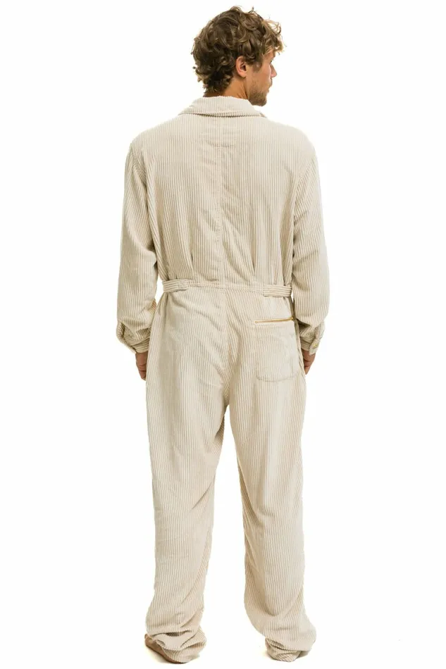 Men UNISEX CORDUROY FLIGHT SUIT 8211 VINTAGE WHITE Aviator Nation Outerwear Men UNISEX CORDUROY FLIGHT SUIT 8211 VINTAGE WHITE Aviator Nation Outerwear