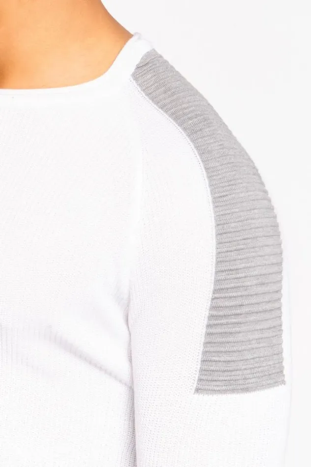 Men WhiteGrey Sweater Brentiny Paris Sweatshirts and Pullovers