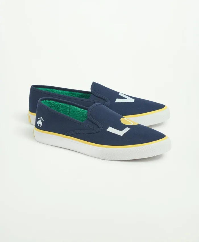 MenWomen Sperry X Brooks Brothers 034Love034 Slip On Navy Brooks Brothers Shoes and Belts