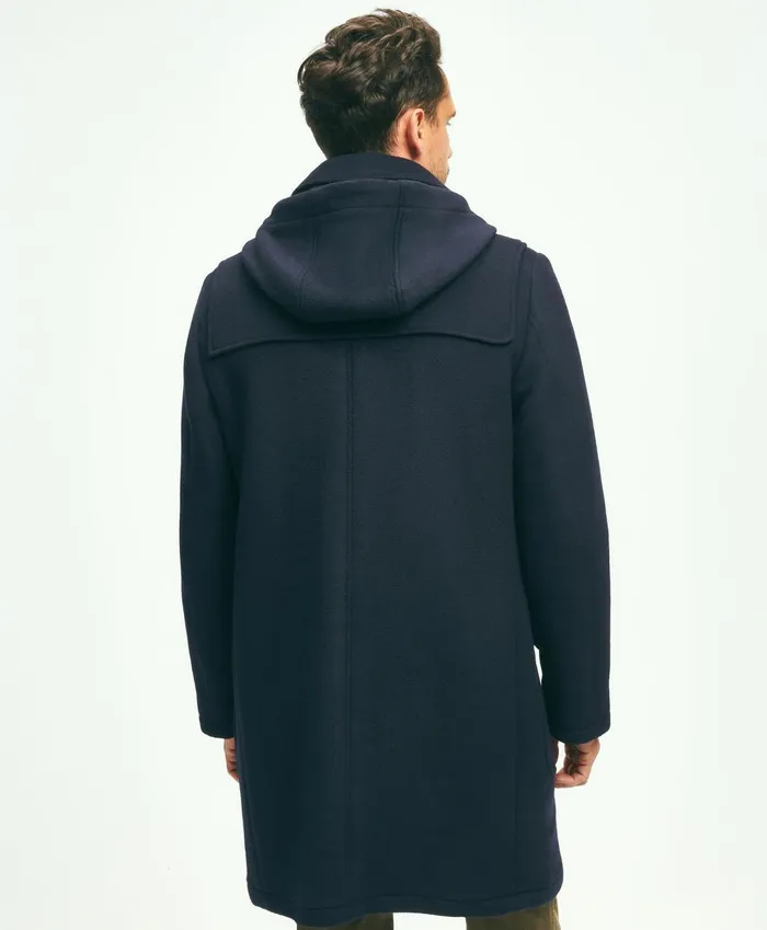 Men Wool Duffle Coat Navy Brooks Brothers Coats and Jackets