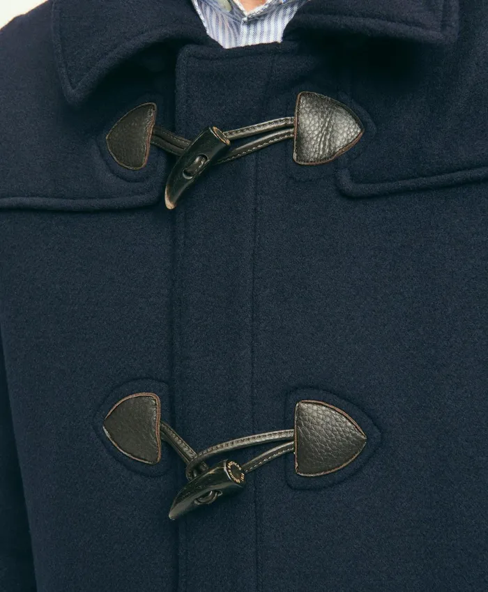Men Wool Duffle Coat Navy Brooks Brothers Coats and Jackets
