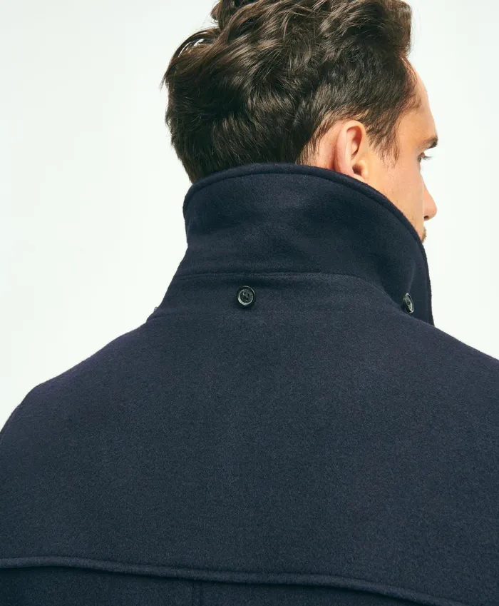 Men Wool Duffle Coat Navy Brooks Brothers Coats and Jackets