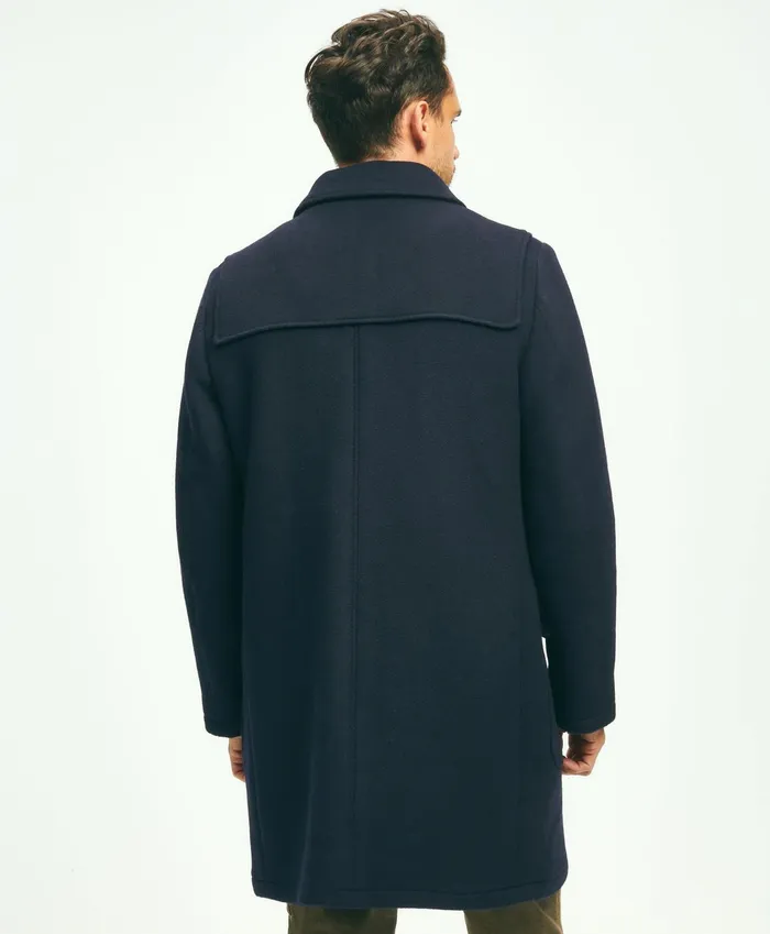 Men Wool Duffle Coat Navy Brooks Brothers Coats and Jackets