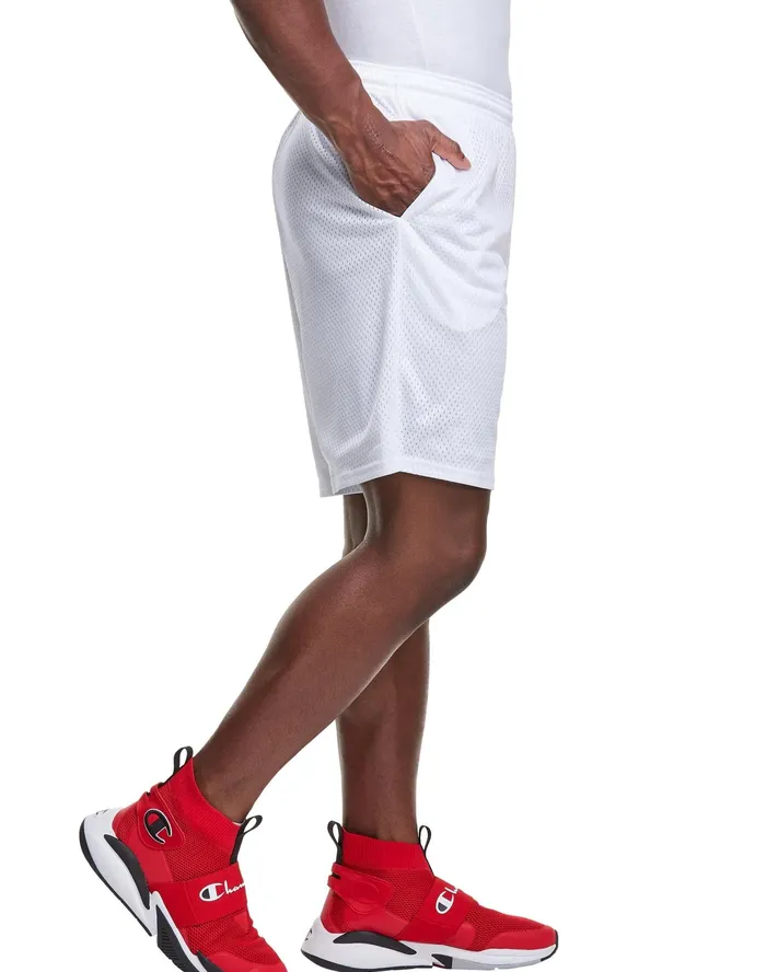 Mesh Shorts 9034 White Men Champion Shorts