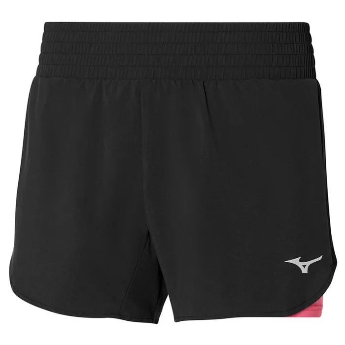 Mizuno 2in1 45 Short Blacksangria Sunset Women Shorts