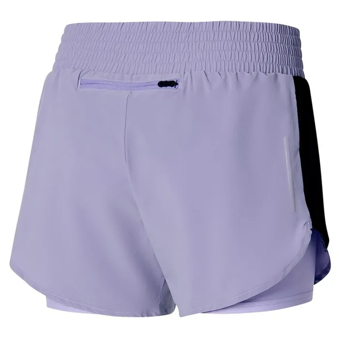 Mizuno 2in1 45 Short Wisteriapastel Lilac Women Shorts Mizuno 2in1 45 Short Wisteriapastel Lilac Women Shorts