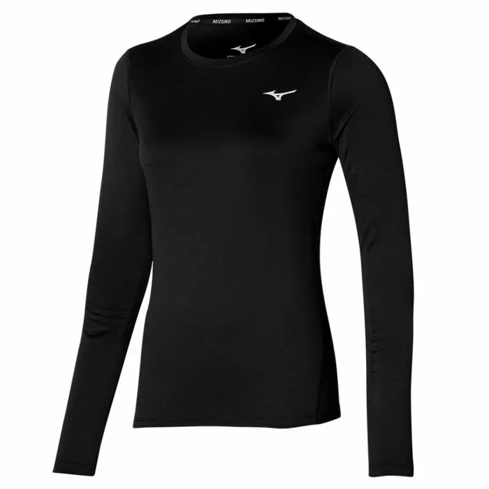 Mizuno IMPULSE CORE LONGSLEEVE TSHIRT Black Women Tops