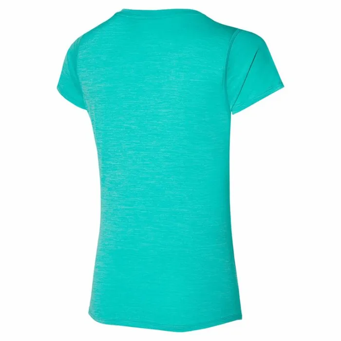 Mizuno Impulse Core RB Tee Blue Turquoise Women Tops