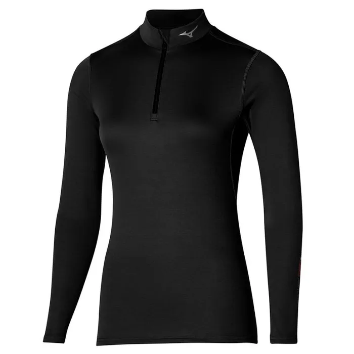 Mizuno Mid Weight HZ Black Women Tops