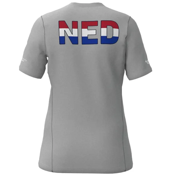Mizuno Nevobo Nederland Tshirt Women Grey Women Tops Mizuno Nevobo Nederland Tshirt Women Grey Women Tops