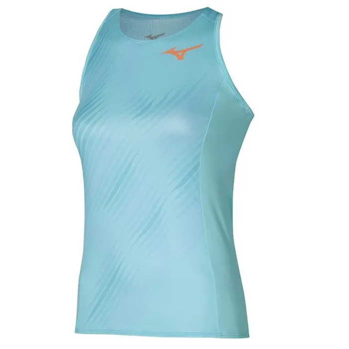 Mizuno Printed Tank Tanager Turquoise Women Tops