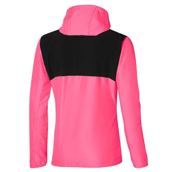 Mizuno Release Hooded Jacket Highvis Pink Women Jackets Mizuno Release Hooded Jacket Highvis Pink Women Jackets