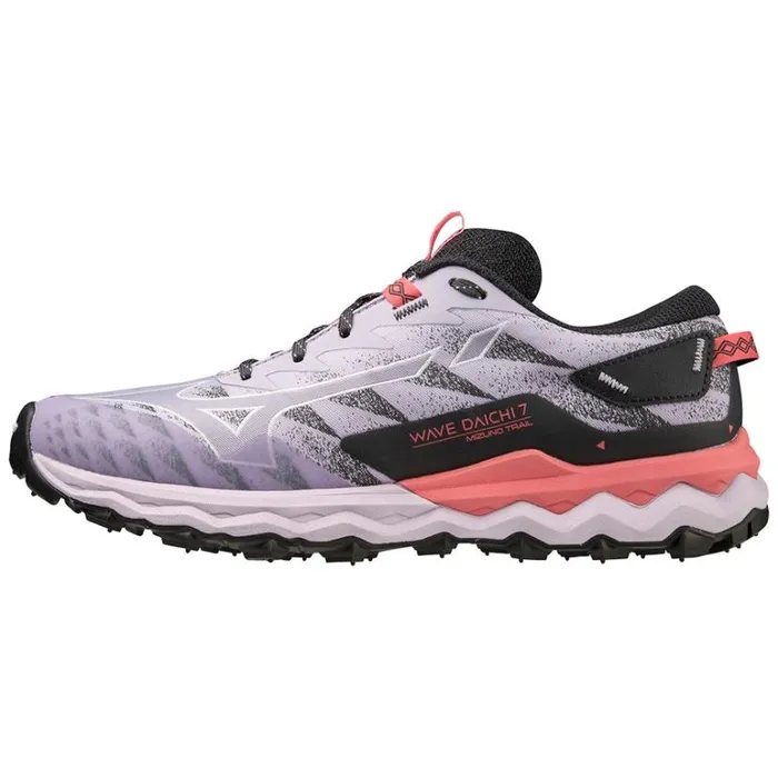 Mizuno WAVE DAICHI 7 Pastel Lilacwisteriasun Kissed Coral Women Trail Running