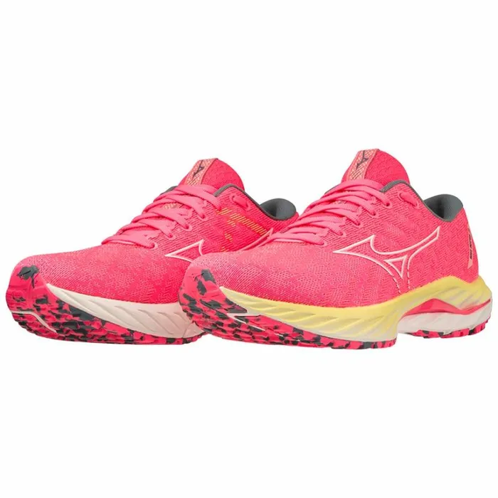 Mizuno WAVE INSPIRE 19 Hvpinkswhiteluminous Women Running
