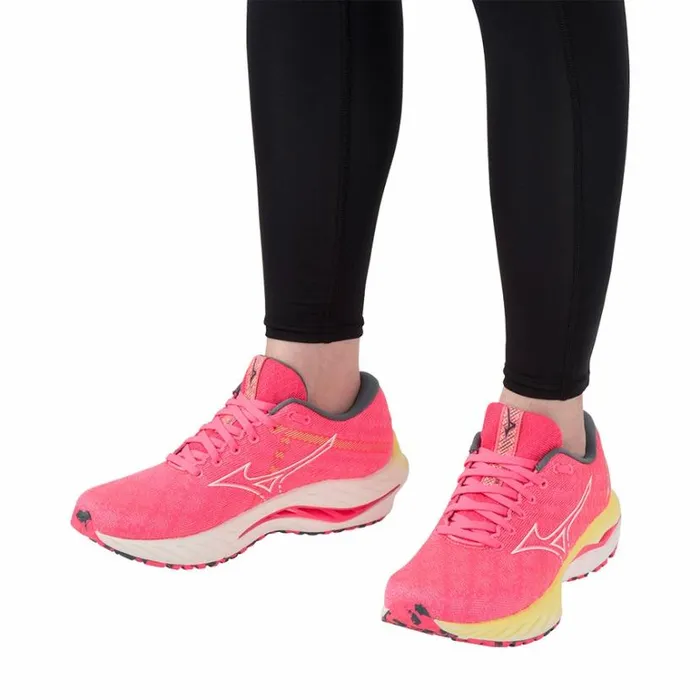 Mizuno WAVE INSPIRE 19 Hvpinkswhiteluminous Women Running