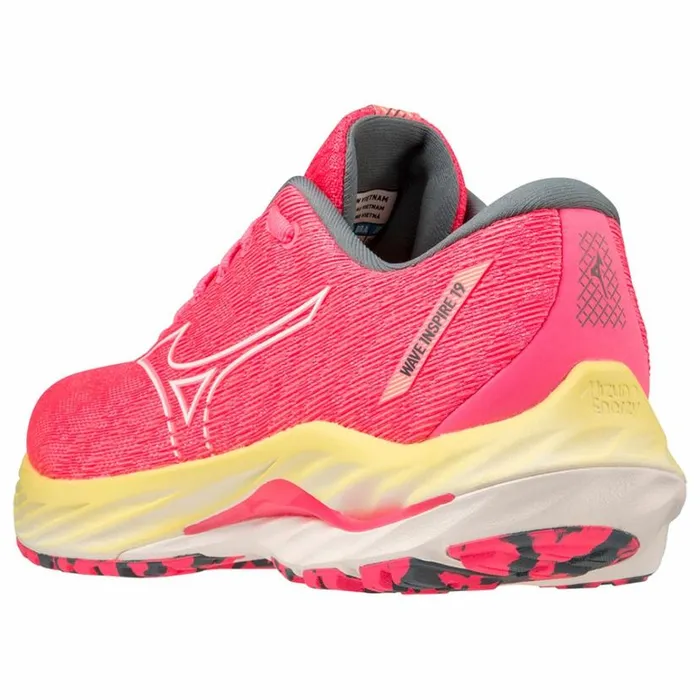 Mizuno WAVE INSPIRE 19 Hvpinkswhiteluminous Women Running