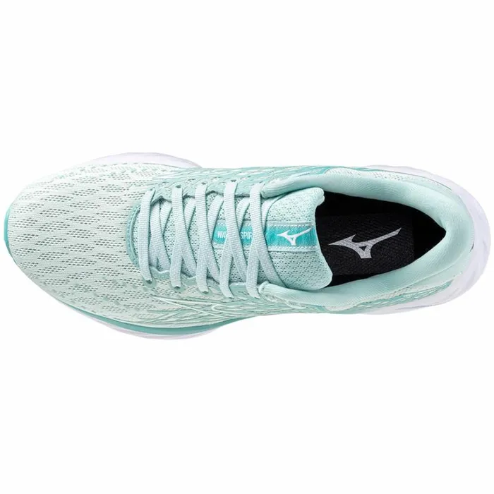 Mizuno WAVE INSPIRE 20 Eggshell Bluewhiteblue Turqu Women Running Mizuno WAVE INSPIRE 20 Eggshell Bluewhiteblue Turqu Women Running