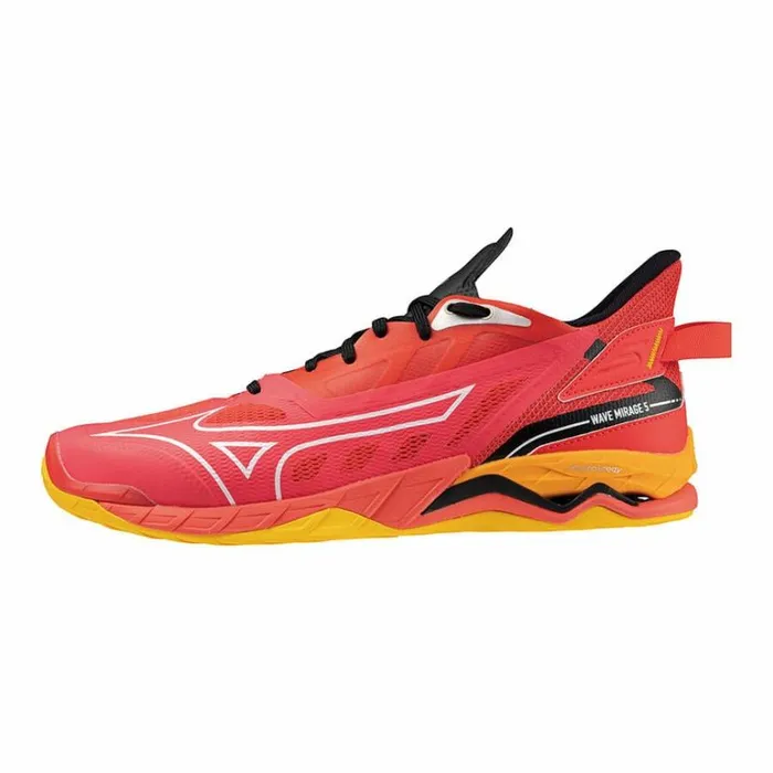 Mizuno WAVE MIRAGE 5 Radiant Redwhitecarrot Curl Women Handball