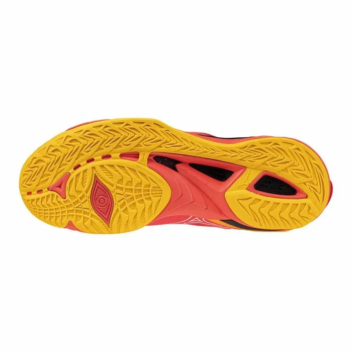 Mizuno WAVE MIRAGE 5 Radiant Redwhitecarrot Curl Women Handball Mizuno WAVE MIRAGE 5 Radiant Redwhitecarrot Curl Women Handball