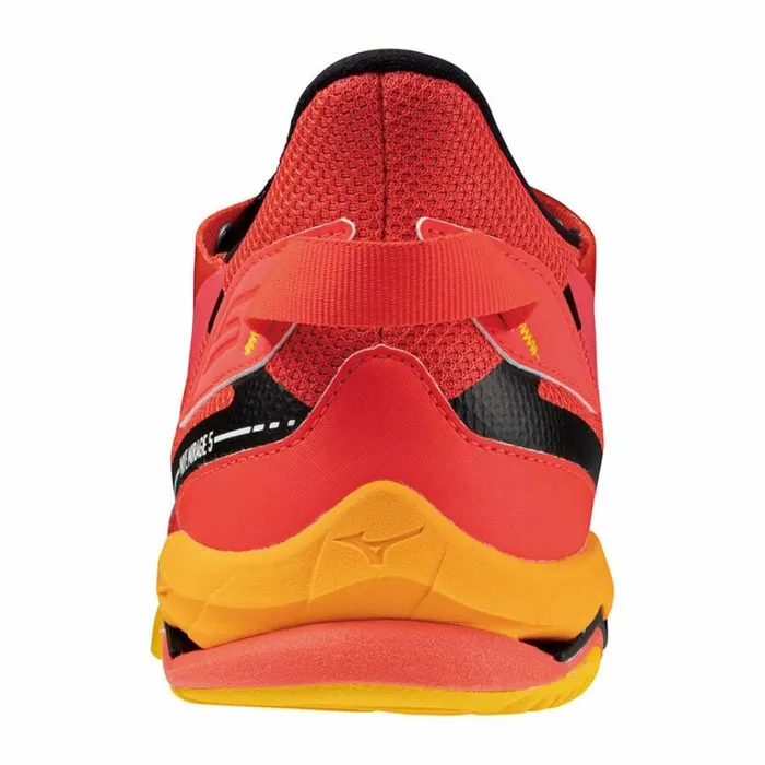 Mizuno WAVE MIRAGE 5 Radiant Redwhitecarrot Curl Women Handball Mizuno WAVE MIRAGE 5 Radiant Redwhitecarrot Curl Women Handball