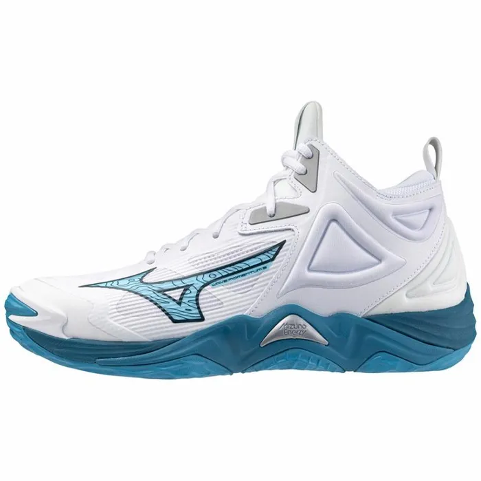 Mizuno WAVE MOMENTUM 3 MID Whitesailor Bluesilver Women Volleyball