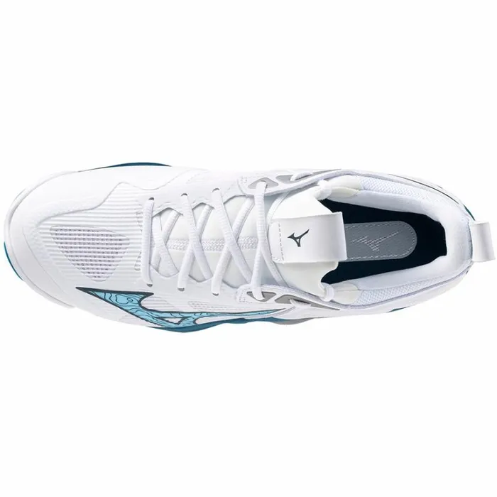 Mizuno WAVE MOMENTUM 3 Whitesailor Bluesilver Women Volleyball Mizuno WAVE MOMENTUM 3 Whitesailor Bluesilver Women Volleyball