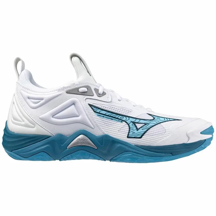 Mizuno WAVE MOMENTUM 3 Whitesailor Bluesilver Women Volleyball Mizuno WAVE MOMENTUM 3 Whitesailor Bluesilver Women Volleyball