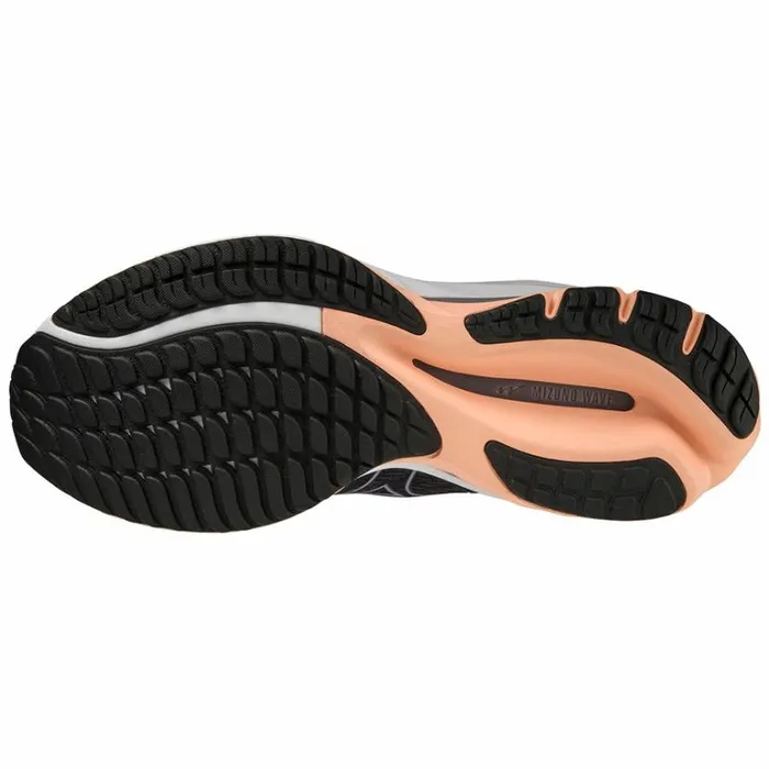 Mizuno Wave Rider 26 Grayquicksilversalmon Women Running Mizuno Wave Rider 26 Grayquicksilversalmon Women Running