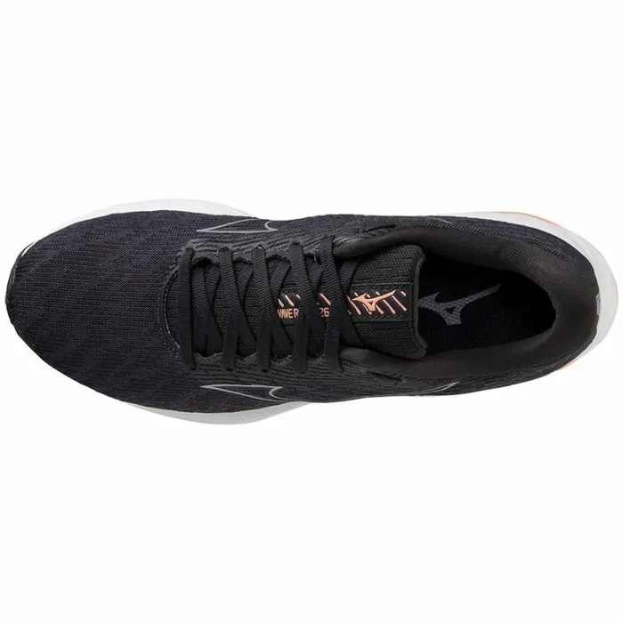 Mizuno Wave Rider 26 Grayquicksilversalmon Women Running Mizuno Wave Rider 26 Grayquicksilversalmon Women Running