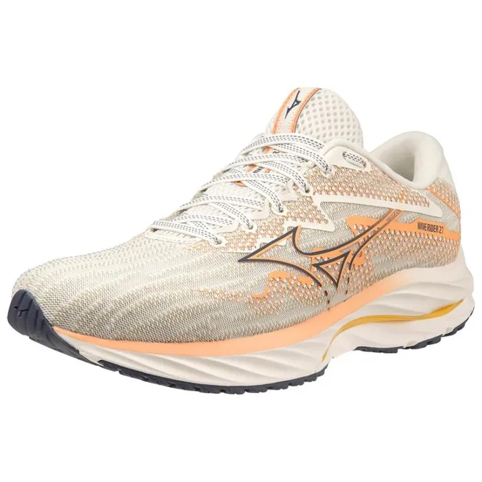 Mizuno WAVE RIDER 27 Swhitenbluecoralreef Women Running Mizuno WAVE RIDER 27 Swhitenbluecoralreef Women Running