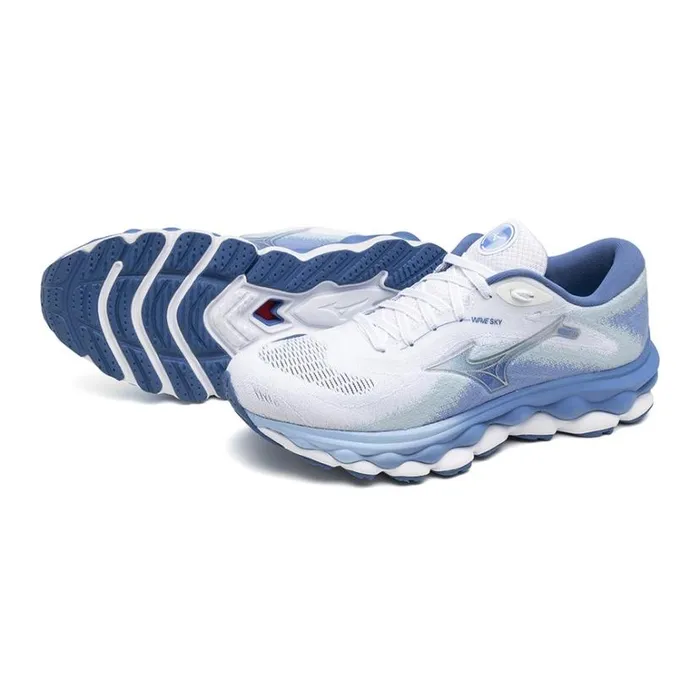 Mizuno WAVE SKY 7 Whitenickelmarina Women Running Mizuno WAVE SKY 7 Whitenickelmarina Women Running