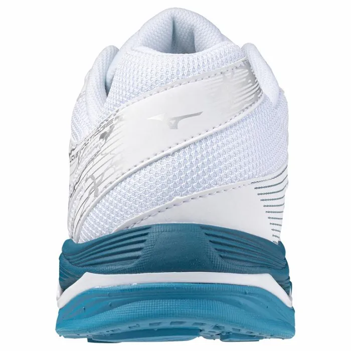 Mizuno WAVE VOLTAGE Whitesailor Bluesilver Women Volleyball Mizuno WAVE VOLTAGE Whitesailor Bluesilver Women Volleyball