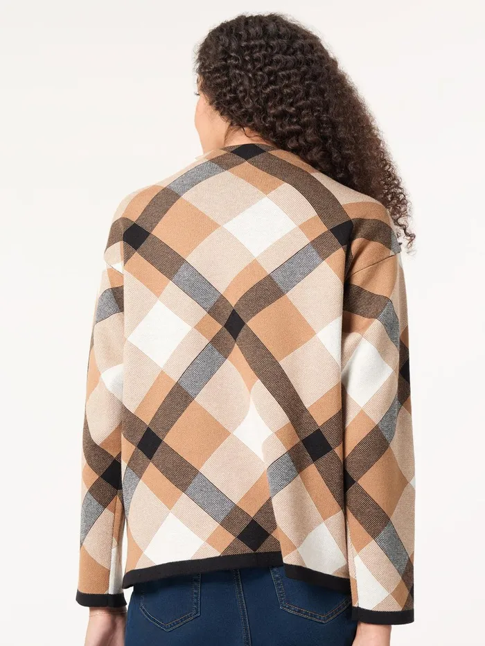 Mock Neck Jacquard Sweater Women Jones New York Sweaters and Cardigans
