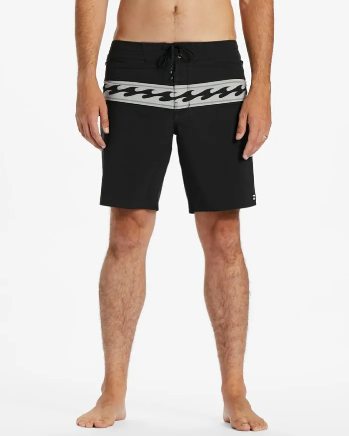 Momentum Pro Performance 19034 Boardshorts Washed Black Men Billabong Long Length
