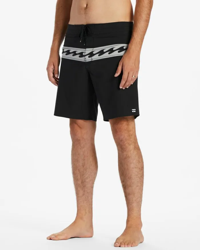 Momentum Pro Performance 19034 Boardshorts Washed Black Men Billabong Long Length