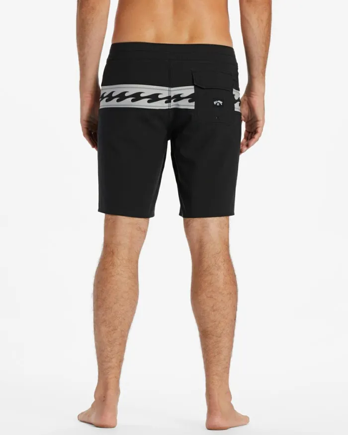Momentum Pro Performance 19034 Boardshorts Washed Black Men Billabong Long Length