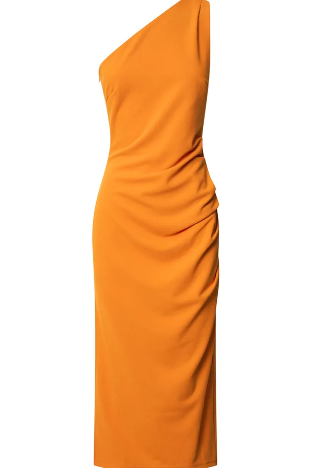 Monette Midi Dress 8211 One Shoulder Straight Dress In Orange Women Showpo Curve Clothes Monette Midi Dress 8211 One Shoulder Straight Dress In Orange Women Showpo Curve Clothes