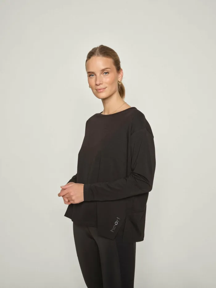 MOS MOSH HEART Sport Women MMKarli Ls Top Black