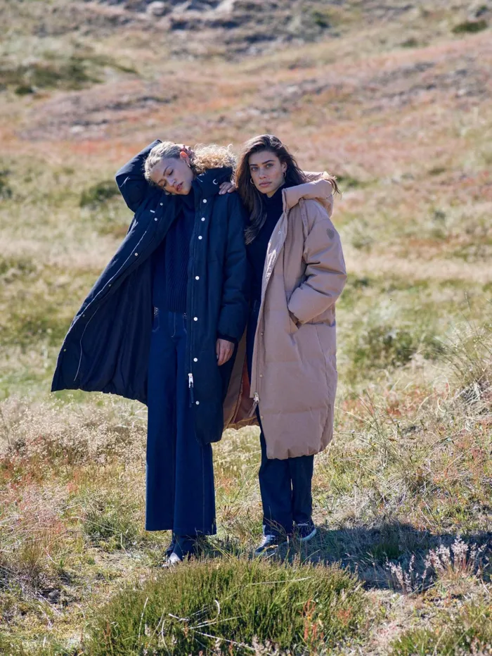 MOS MOSH Jackets and Coats Women MMCayo Long Quilt Down Jacket Black