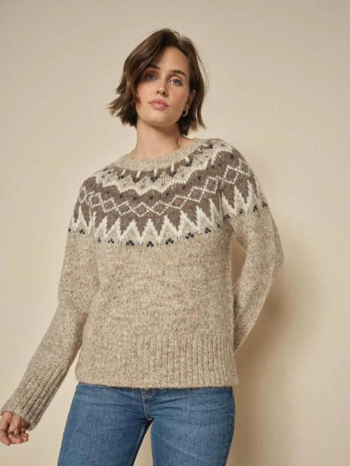 MOS MOSH Knits Women MMSidsel Warm Knit Tannin