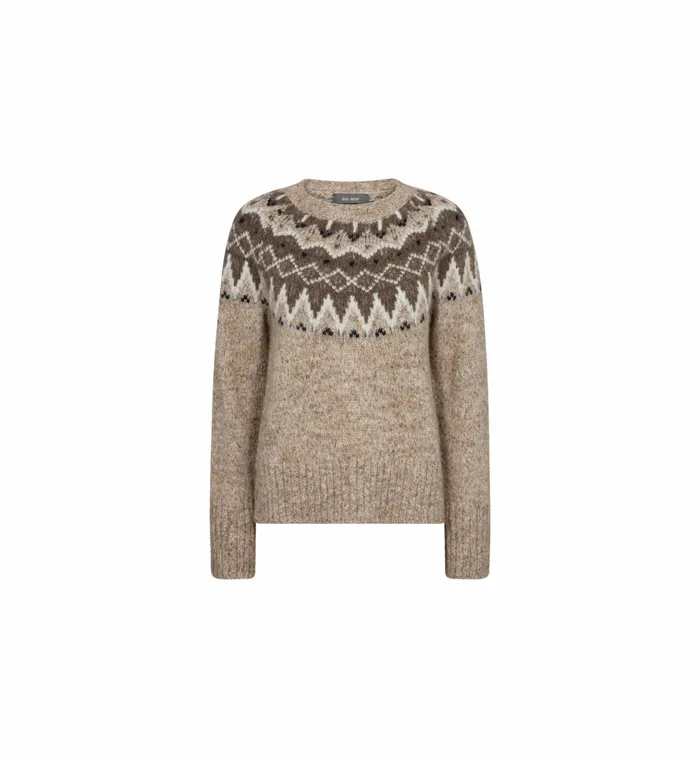 MOS MOSH Knits Women MMSidsel Warm Knit Tannin MOS MOSH Knits Women MMSidsel Warm Knit Tannin