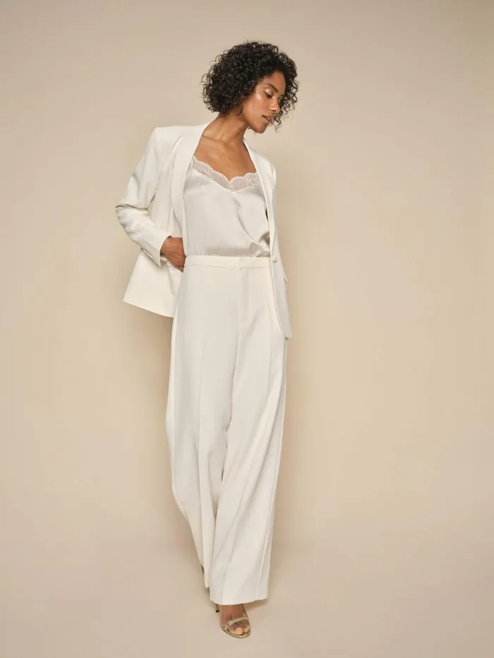 MOS MOSH Pants Women MMLeya Miley Pant Ecru MOS MOSH Pants Women MMLeya Miley Pant Ecru