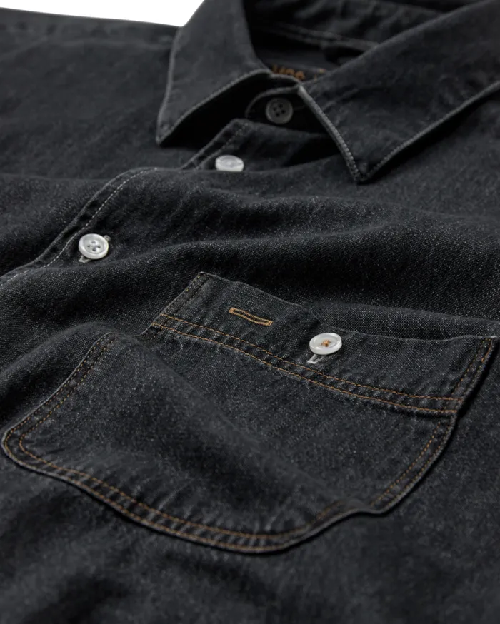 MOS MOSH Shirts Men MMGGibson Denim Shirt Grey Denim
